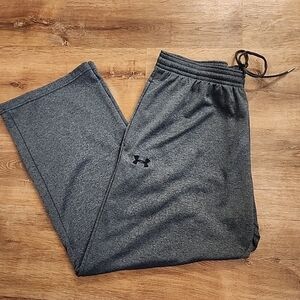 NWOT Under Armour 2XL Fleece Men’s Training Pants Wide Leg Jogger Pockets Gray